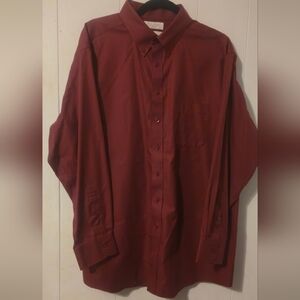 Classic Maroon Button Down Shirt for Men